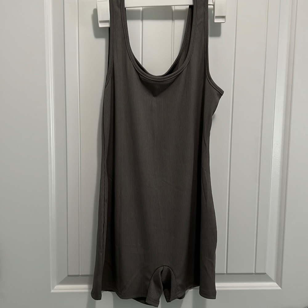 COPY - GREY ribbed jumpsuit